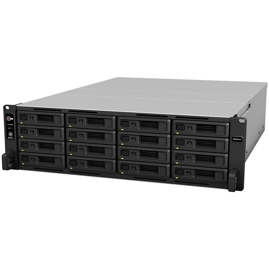 Synology RackStation RS4021XS+ 16 x Total Bays SAN/NAS Storage System - Intel Xeon D-1541 Octa-core (8 Core) 2.10 GHz - 16 GB RAM - DDR4 SDRAM - 3U Rack-mountable