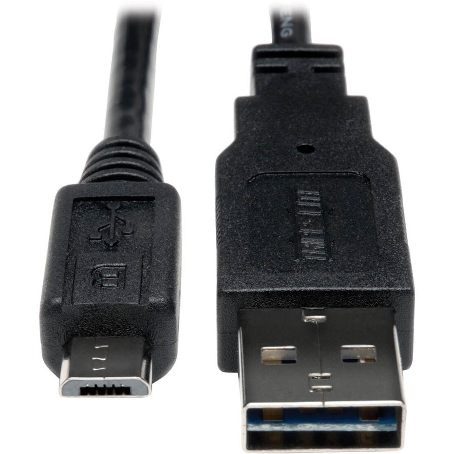 Eaton Tripp Lite Series Universal Reversible USB 2.0 Cable (Reversible A to 5Pin Micro B M/M), 1 ft. (0.31 m)