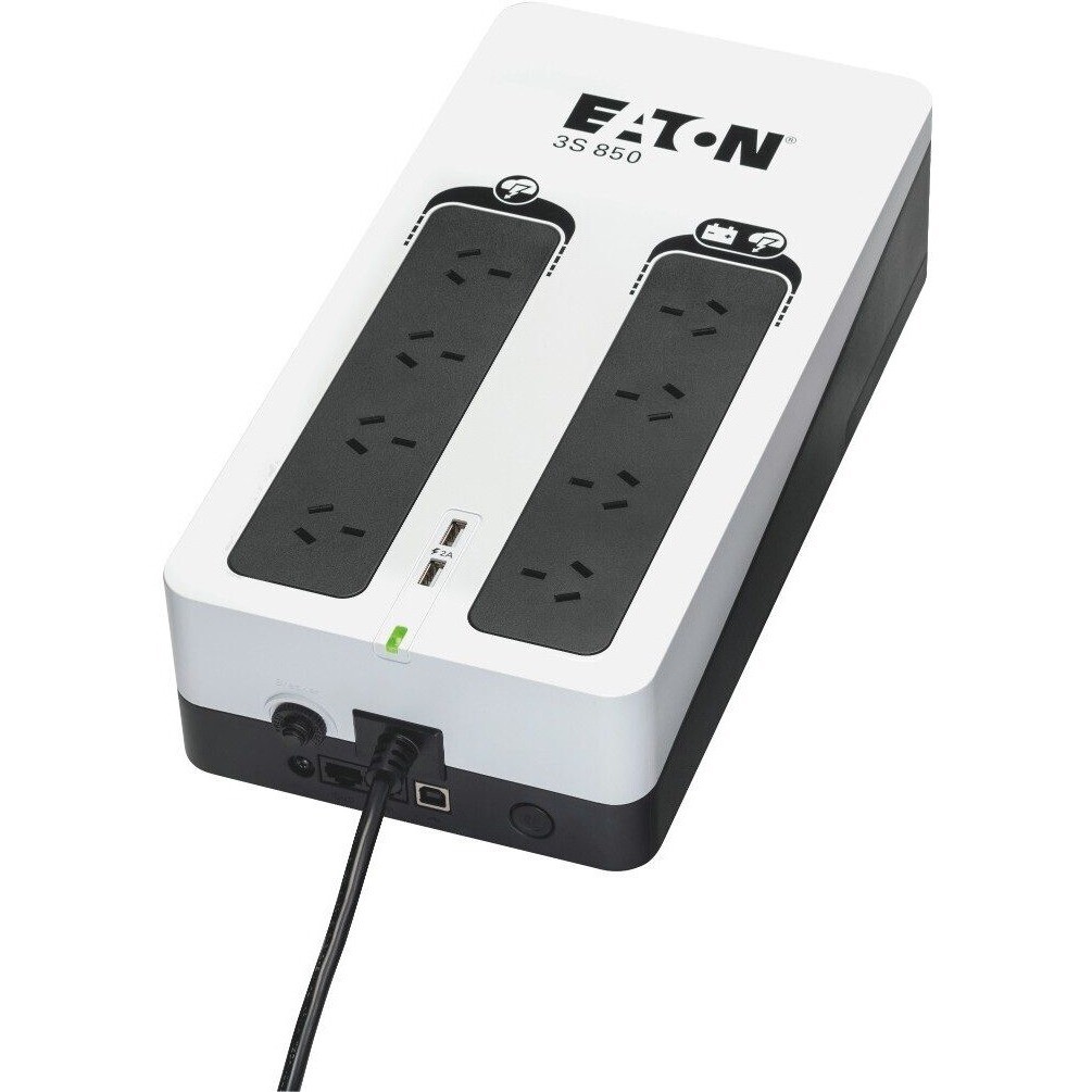 EATON 3S 850VA / 510W STANDBY POWERBOARD UPS, 2 YRS WTY 170 X 335 X 86, 4.3KG