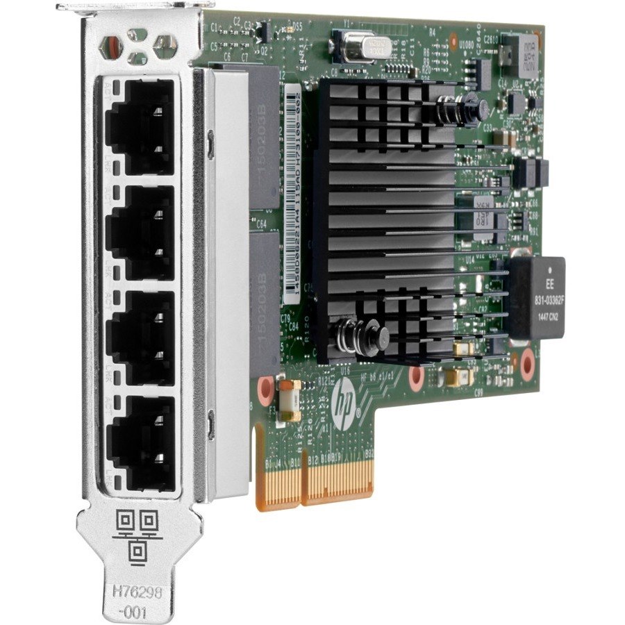 HPE 366T Gigabit Ethernet Card for Server - 10/100/1000Base-T - Plug-in Card