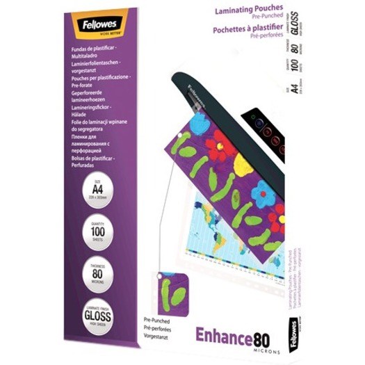 Fellowes Enhance 80 Laminating Pouch