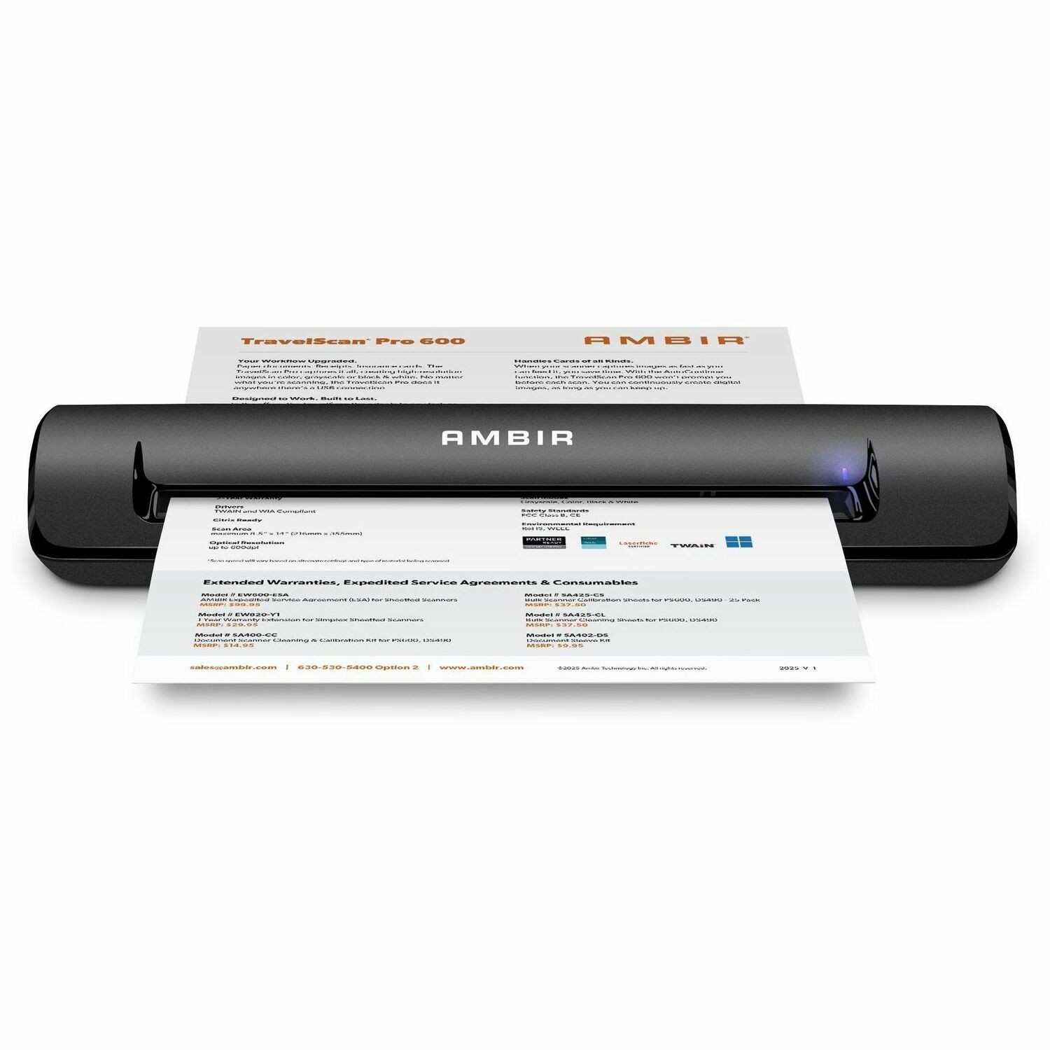 Ambir Technology Ps600-As Simplex