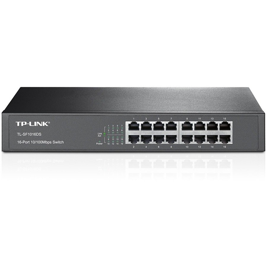 TP-LINK TL-SF1016DS - 16-Port 10/100Mbps Fast Ethernet Switch