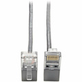 Eaton Tripp Lite Series Right-Angle Cat6 Gigabit Snagless Molded Slim UTP Ethernet Cable (RJ45 M/M), Gray, 1 ft. (0.31 m)