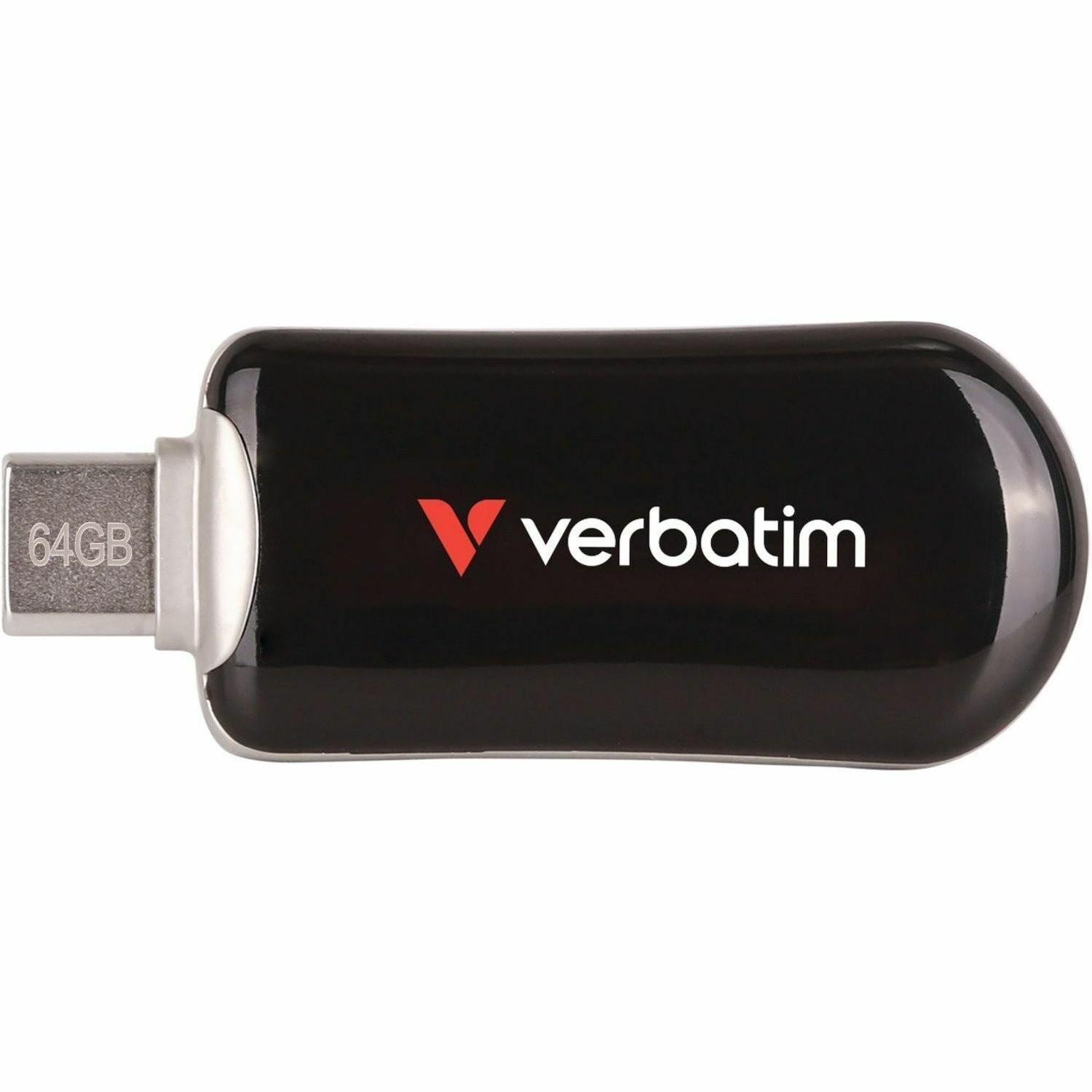 Verbatim Plectra 64 GB USB 3.2 (Gen 1) Type C Flash Drive - Black