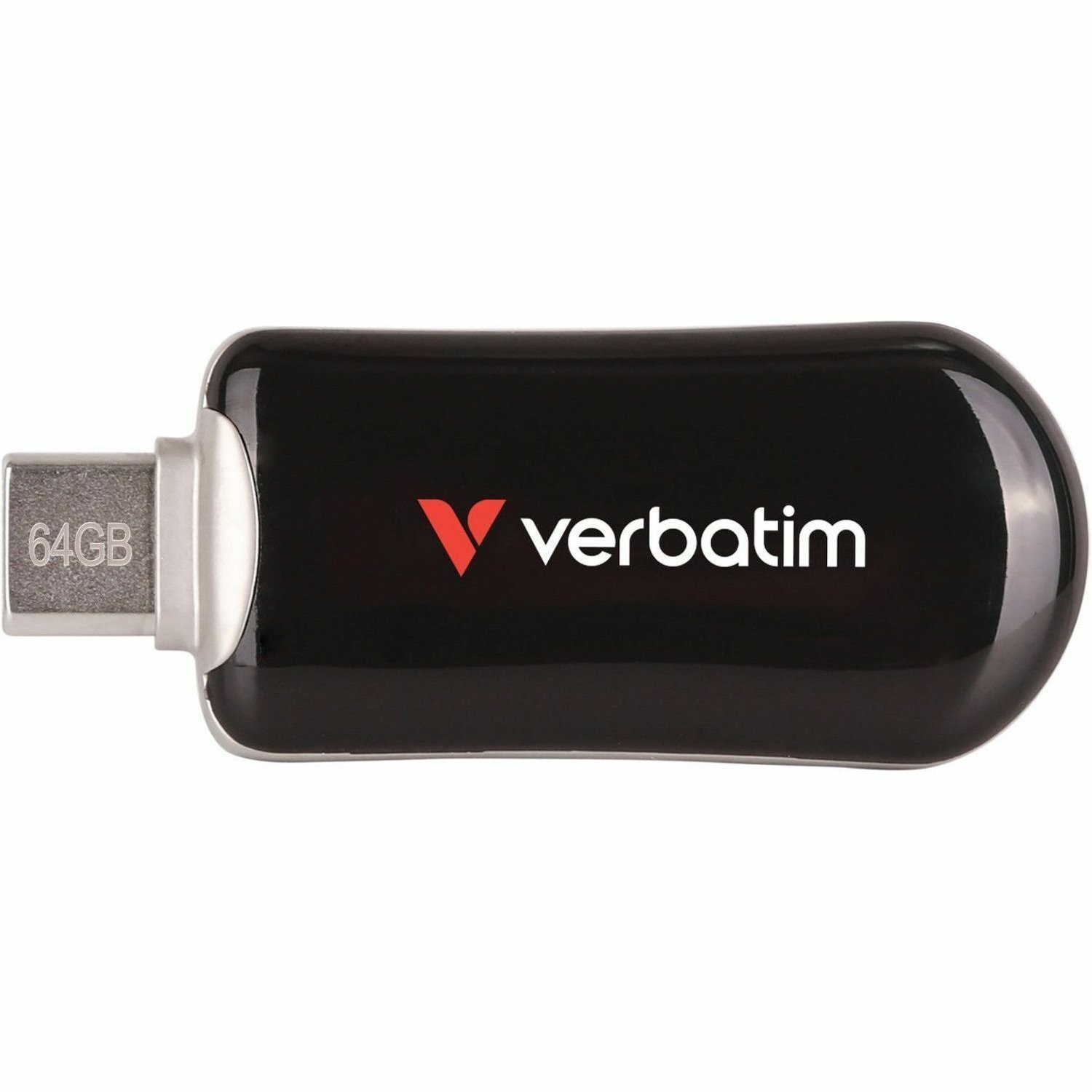 Verbatim 64GB Plectra USB-C Flash Drive - Black