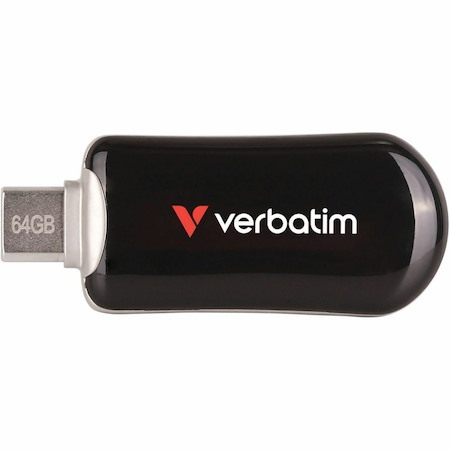Verbatim Plectra 64 GB USB 3.2 (Gen 1) Type C Flash Drive - Black