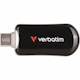 Verbatim Plectra 64 GB USB 3.2 (Gen 1) Type C Flash Drive - Black