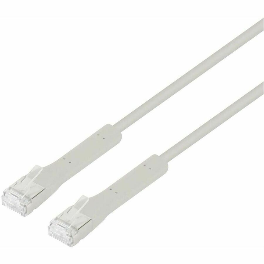 Network Flexiboot Slim Patch Cable, Cat6A, 1.5m, Grey, Copper, F/FTP, LSOH / LSZH, RJ45, Class EA with 10G and 500 MHz, Ultra-thin format for more flexibility and simplified cable management in dense installations, Lifetime Warranty
