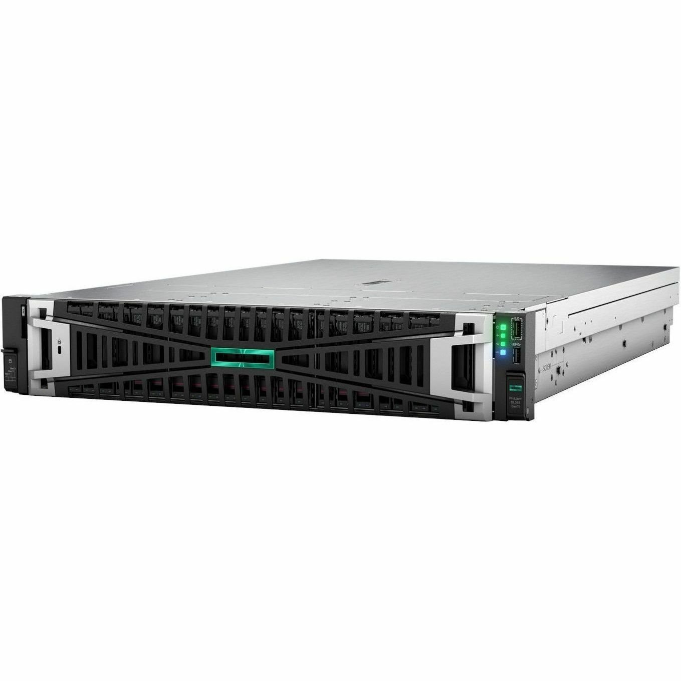 HPE ProLiant DL345 G11 2U Rack Server - 1 x AMD EPYC 9115 2.60 GHz - 64 GB RAM - 1.88 TB SSD - (2 x 960GB) SSD Configuration - Serial ATA/600, 12Gb/s SAS, NVMe Controller