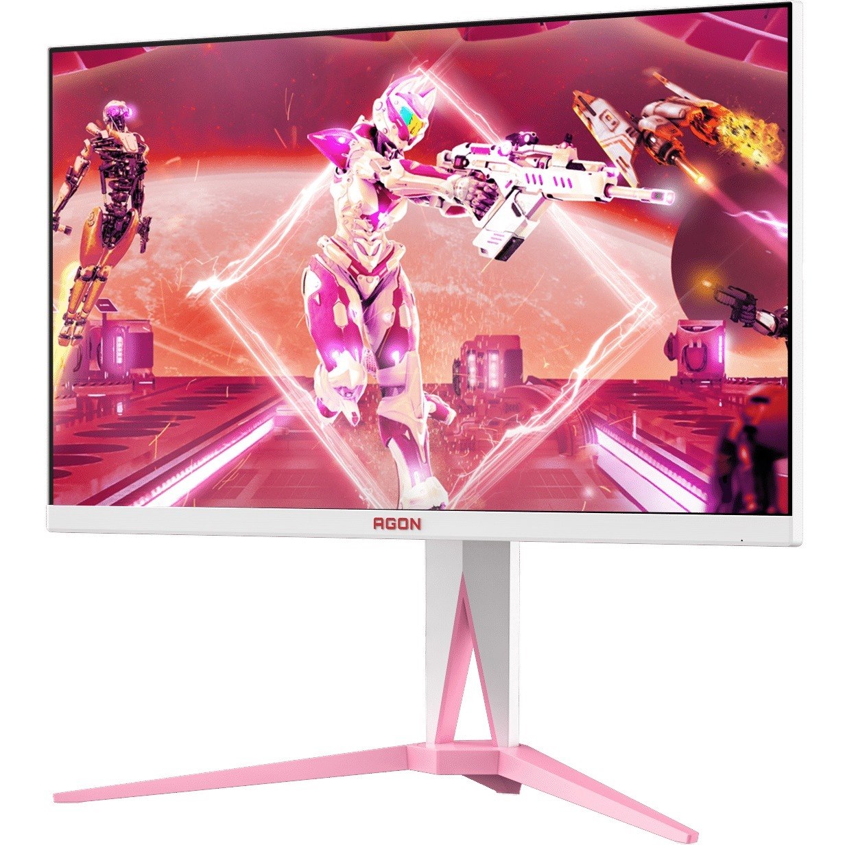 AOC AGON AG275QXR 27" Class WQHD Gaming LCD Monitor - 16:9 - White, Pink