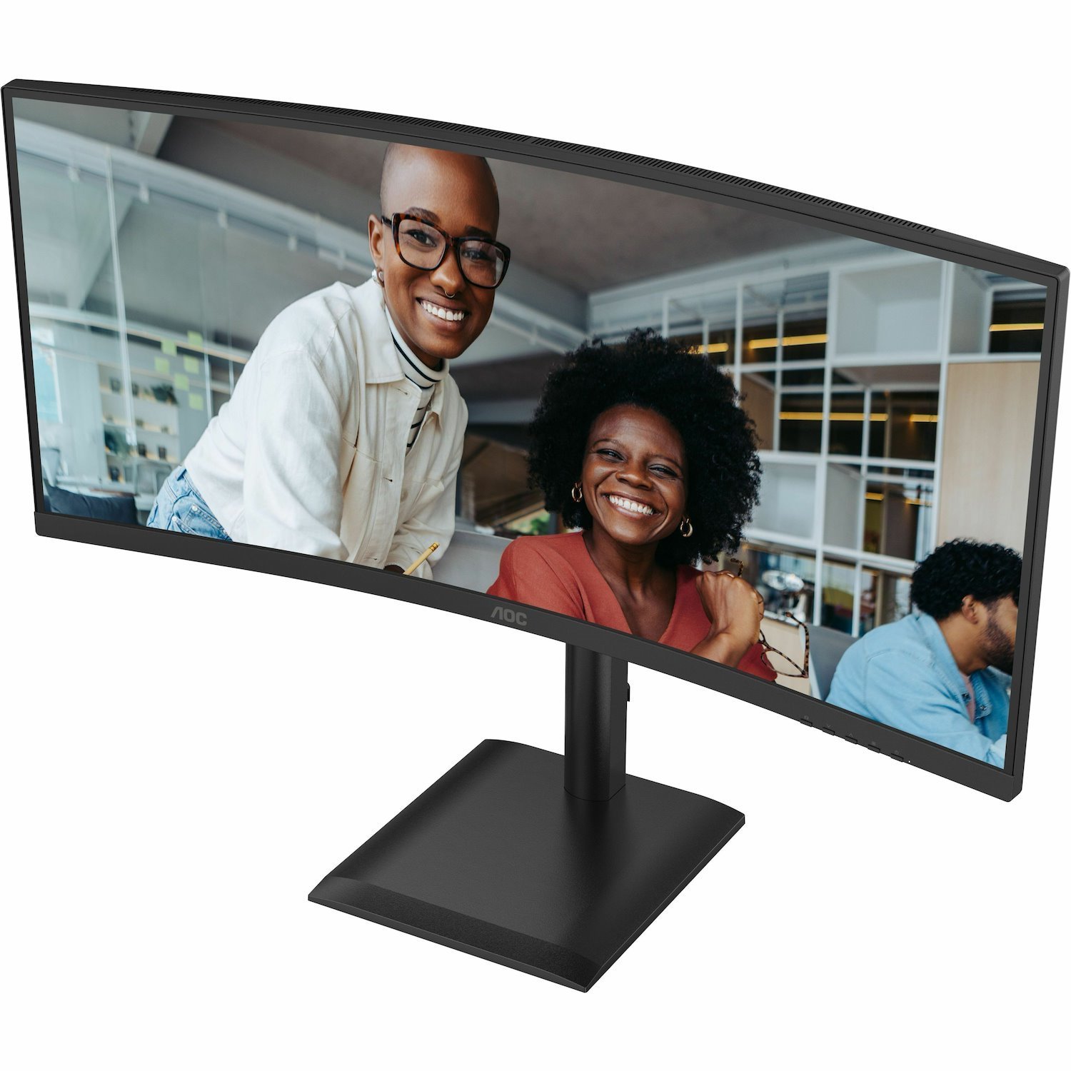 AOC CU34E4CV 34" Class UW-QHD LCD Monitor - 21:9 - Black