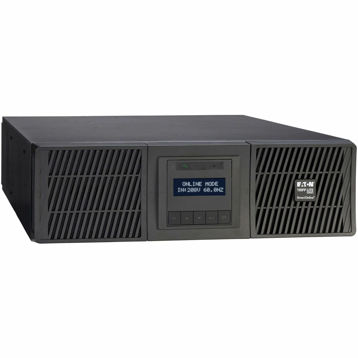 Eaton Tripp Lite Series SmartOnline 6000VA 5400W 208V Online Double-Conversion UPS - 2 L6-20R and 2 L6-30R Outlets, L6-30P Input, Network Card Included, Extended Run, 3U Rack/Tower, TAA