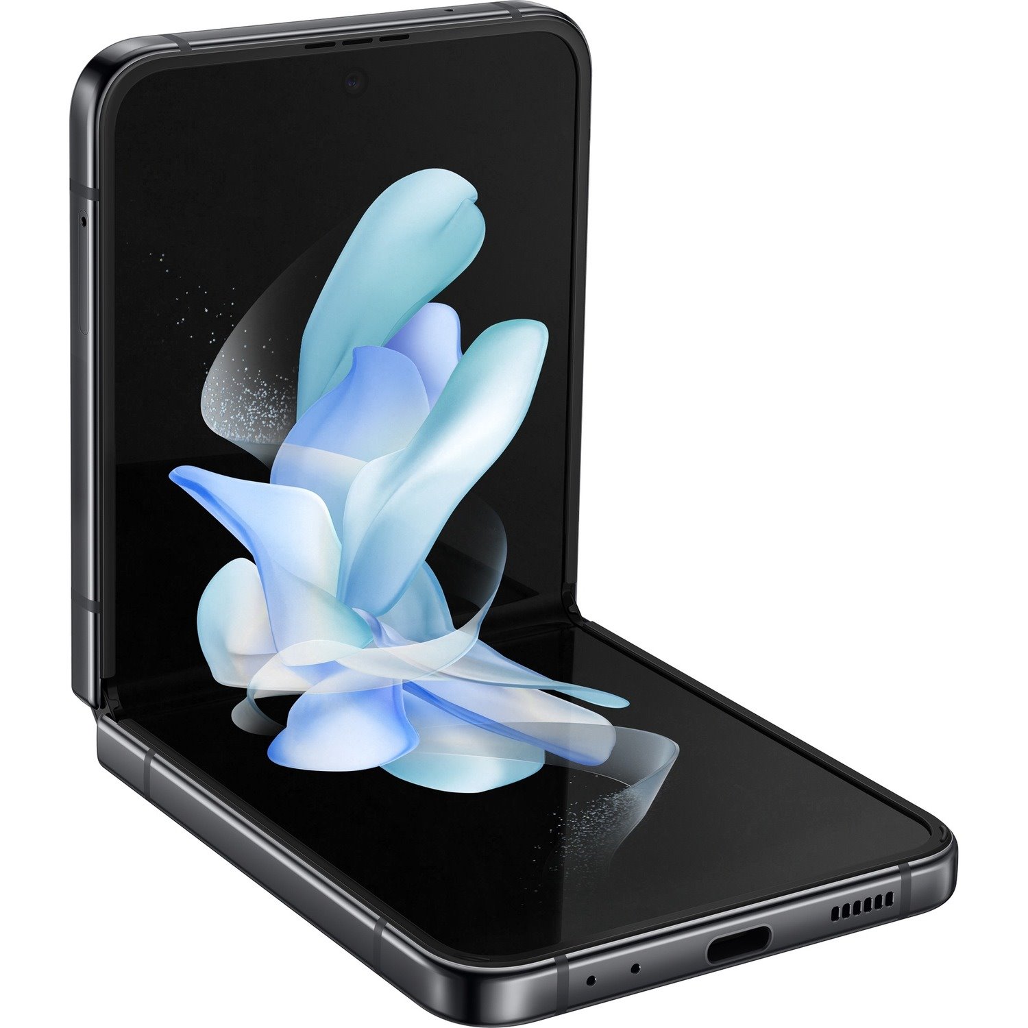 Samsung Galaxy Z Flip4 128 GB Smartphone - 6.7" Flexible Folding Screen Dynamic AMOLED Full HD Plus 2640 x 1080 - Octa-core (Cortex X2Single-core (1 Core) 3.18 GHz + Cortex A710 Triple-core (3 Core) 2.70 GHz + Cortex A510 Quad-core (4 Core) 2 GHz - 8 GB RAM - Android 12 - 5G - Graphite