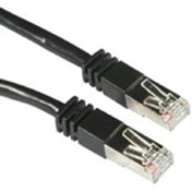 C2G-10ft Cat5e Molded Shielded (STP) Network Patch Cable - Black