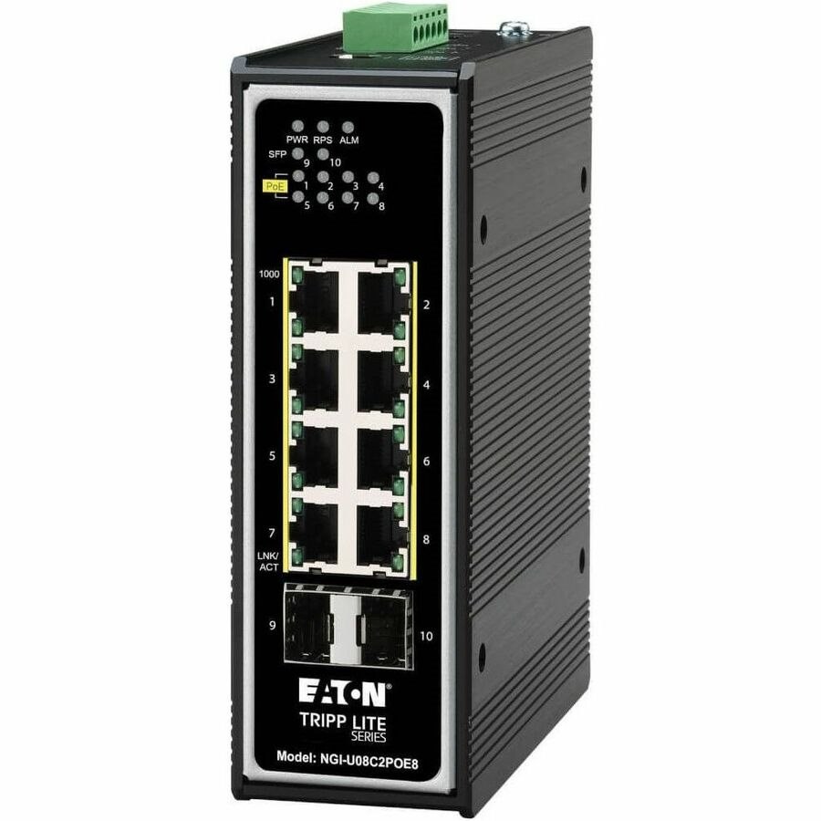 Tripp Lite by Eaton NGI-U08C2POE8 8 Ports Ethernet Switch - Gigabit Ethernet - 10/100/1000Base-T, 1000Base-X - TAA Compliant