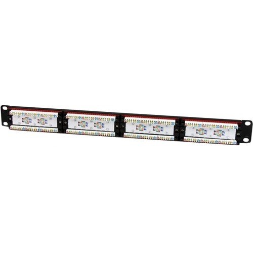 StarTech.com 24 Port 1U Rackmount Cat 6 110 Patch Panel