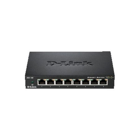 D-Link DGS-108 8 Ports Ethernet Switch - 10/100/1000Base-T