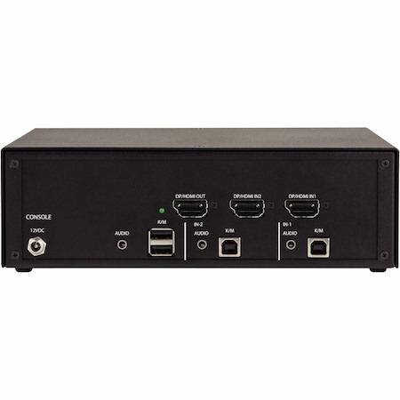 Black Box Secure KVM Switch, NIAP 4.0 Certified - 2-Port, Single-Monitor, FlexPort HDMI/DisplayPort