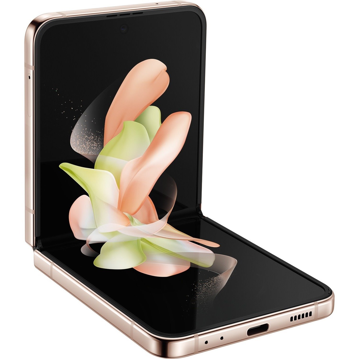 Samsung Galaxy Z Flip4 256 GB Smartphone - 6.7" Flexible Folding Screen Dynamic AMOLED Full HD Plus 2640 x 1080 - Octa-core (Cortex X2Single-core (1 Core) 3.18 GHz + Cortex A710 Triple-core (3 Core) 2.70 GHz + Cortex A510 Quad-core (4 Core) 2 GHz - 8 GB RAM - Android 12 - 5G - Pink Gold