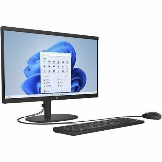 HP 22-dg0000i 22-dg0340 All-in-One Computer - Intel N-Series N200 - 8 GB - 512 GB SSD - 21.5" Full HD - Desktop - Jet Black