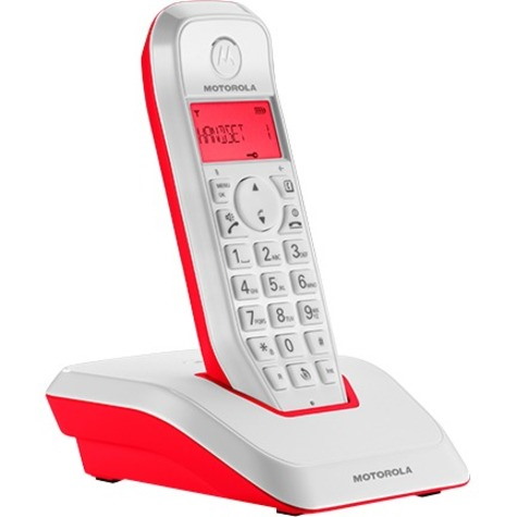 Motorola Mobility StarTAC S1201 DECT Cordless Phone - Red, White
