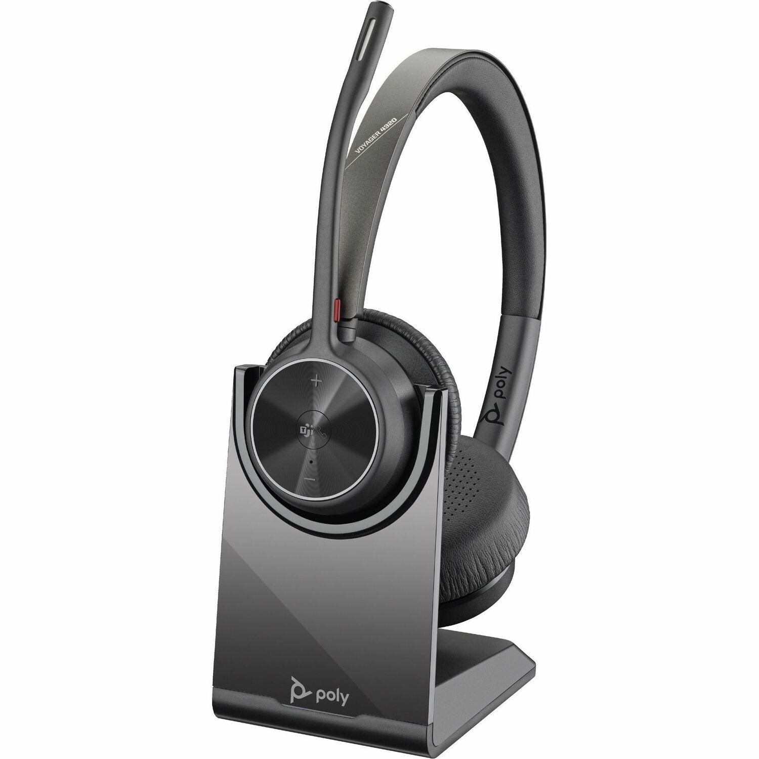 Poly Voyager 4300 UC 4320-M Wired/Wireless On-ear, Over-the-head Stereo Headset - Black