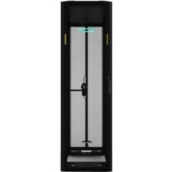 HPE Enterprise 48U Floor Standing Rack Cabinet for Server, KVM Switch - Black, Silver