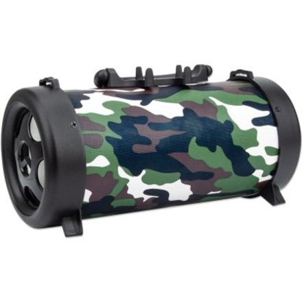 Manhattan Camouflage Bluetooth Speaker FM Radio Micro SD Reader 3W