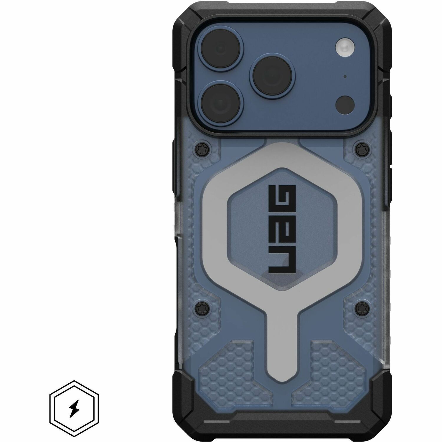 Urban Armor Gear Pathfinder Clear Case voor Apple iPhone 17 Pro Smartphone - Hex