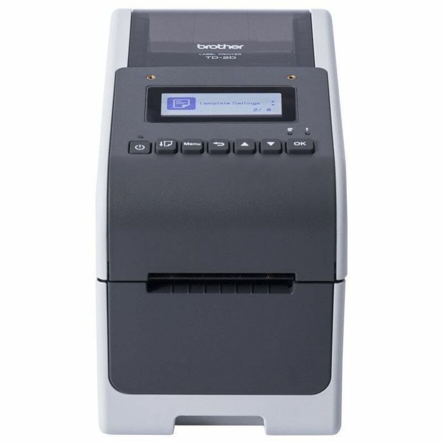 Brother TD-2350D203 Desktop, Retail, Healthcare, Warehouse, Logistic, Manufacturing Direct Thermal Printer - Monochrome - Desktop - Label/Receipt Print - Fast Ethernet - USB - USB Host - Serial - Bluetooth 5.2 - IEEE 802.11a/b/g/n Wireless LAN
