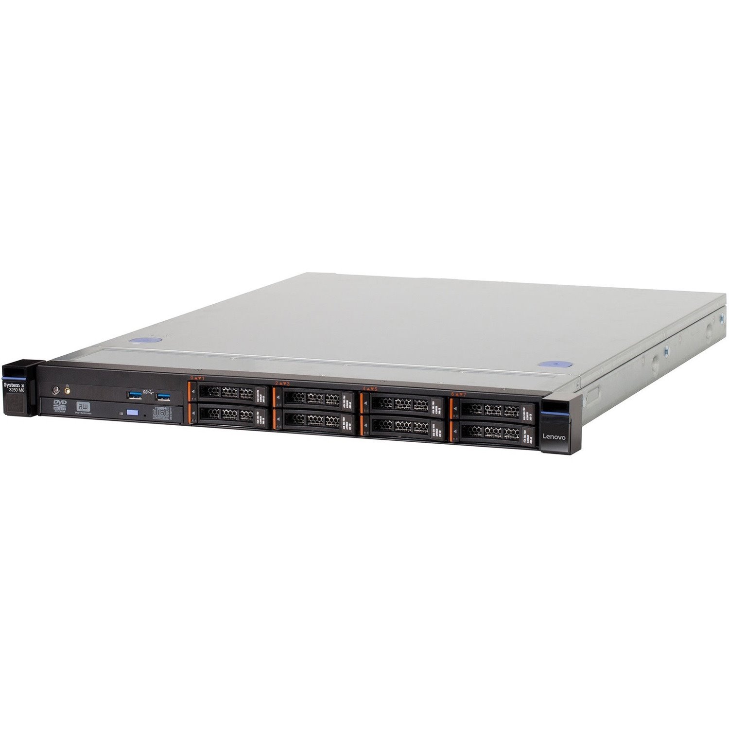 Lenovo System x x3250 M6 3633W7M 1U Rack-mountable Server - 1 Xeon E3-1270 v6 3.80 GHz - 8 GB RAM - Serial ATA/600, 12Gb/s SAS Controller