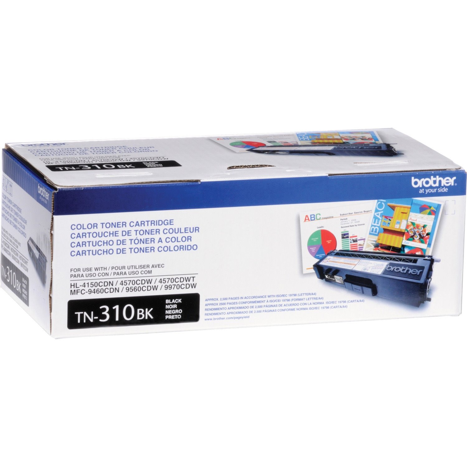 Brother Genuine TN310BK Black Toner Cartridge