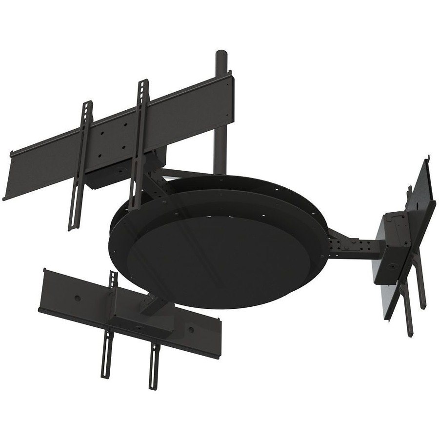 Multi-Display Ceiling Mount with Three Telescoping Arms for 37" to 80" Displays