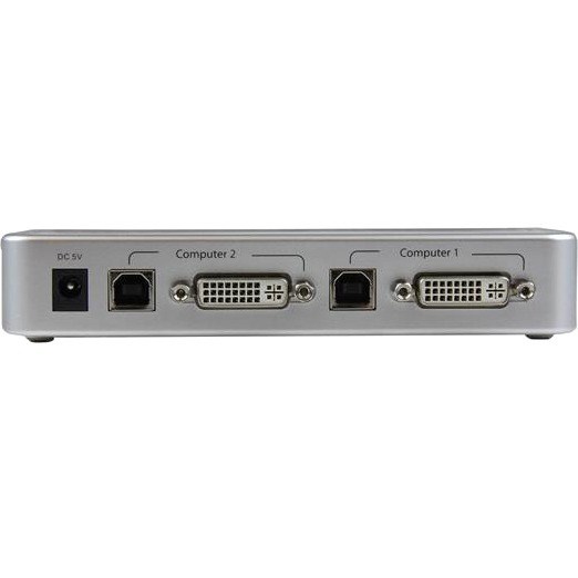 StarTech.com 2 Port USB DVI KVM Switch Kit with Cables USB 2.0 Hub & Audio - USB DVI KVM with Cables and Audio Switching - KVM / audio / USB switch - USB - 2 ports - 1 local user