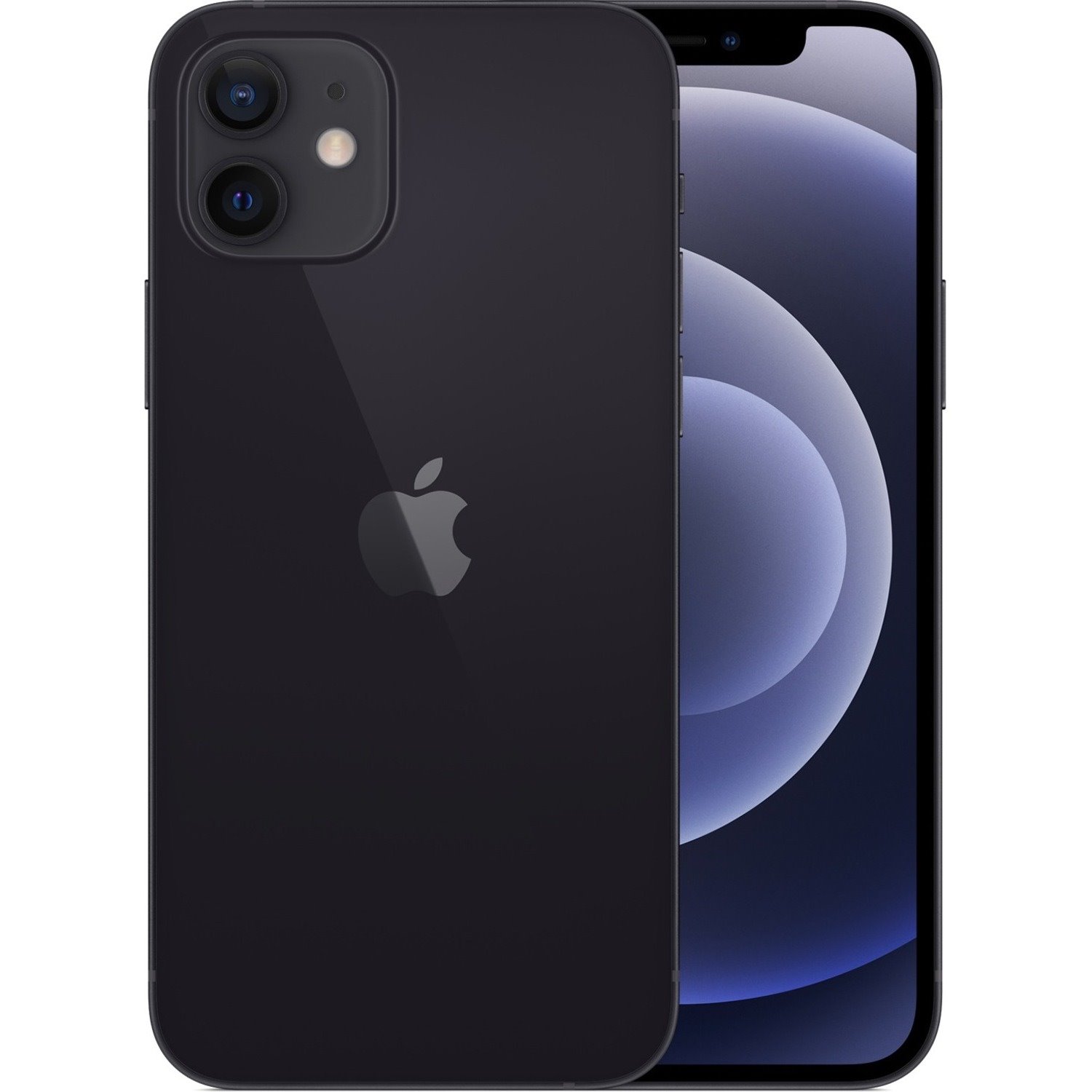 Apple iPhone 12 64 GB Smartphone - 6.1" OLED Full HD Plus 1170 x 2532 - Hexa-core (FirestormDual-core (2 Core) 3.10 GHz + Icestorm Quad-core (4 Core) 1.80 GHz - 4 GB RAM - iOS 14 - 5G - Black