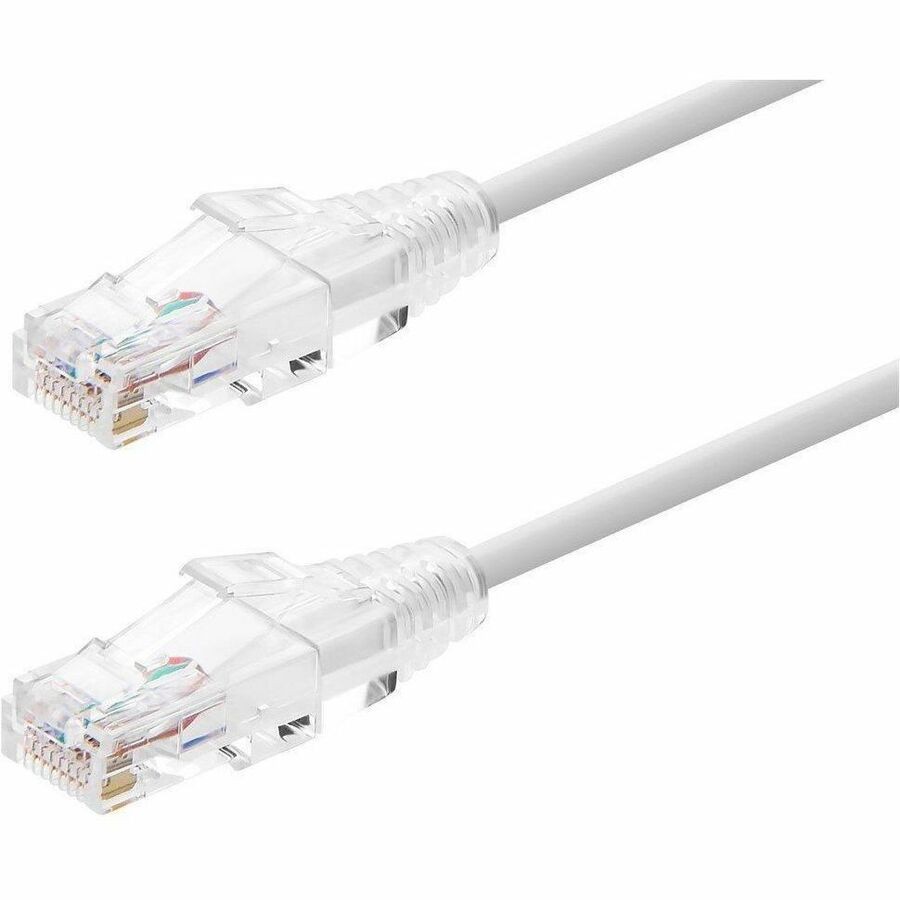 Monoprice SlimRun Cat6 Ethernet Patch Cable_ Snagless RJ45_ Stranded_ 550MHz_ Utp_ CMR_ Ri