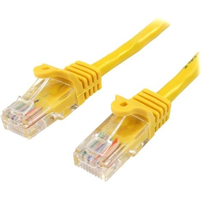 STARTECH.COM CAT5E ETHERNET PATCH CABLE WITH SNAGLESS RJ45 CONNECTORS - 5 M, YELLOW