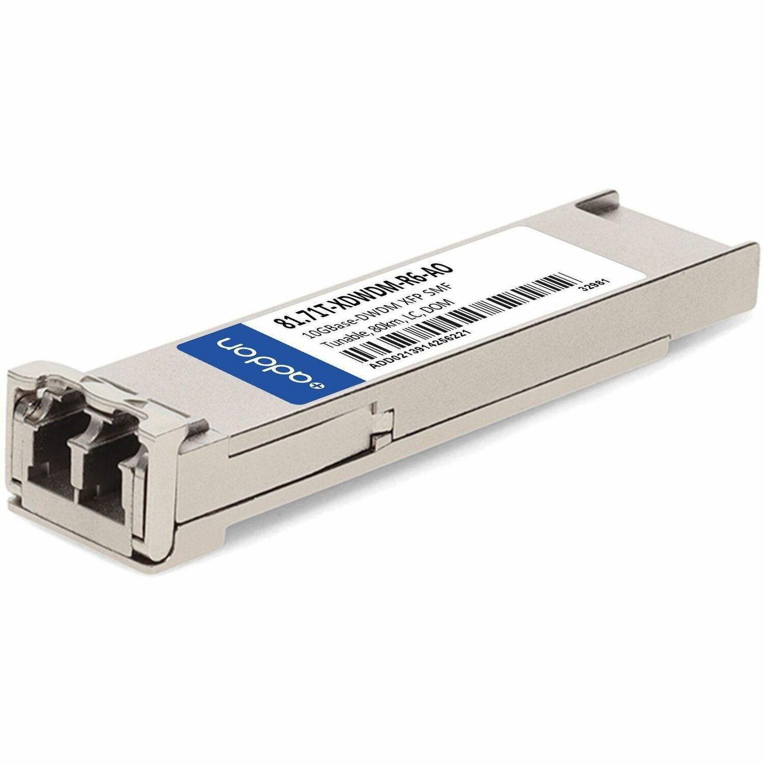 AddOn Tellabs&reg; 81.71T-XDWDM-R6 Compatible TAA 10GBase-DWDM XFP Transceiver (SMF, Tunable, 80km, LC, DOM)