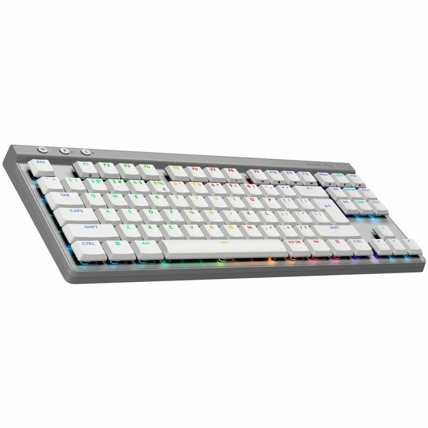 Logitech G G515 LIGHTSPEED TKL Gaming-toetsenbord - Bedraad/draadloos Verbinding - USB type A Interface - RGB LED - Engels (US) - QWERTY indeling - Wit