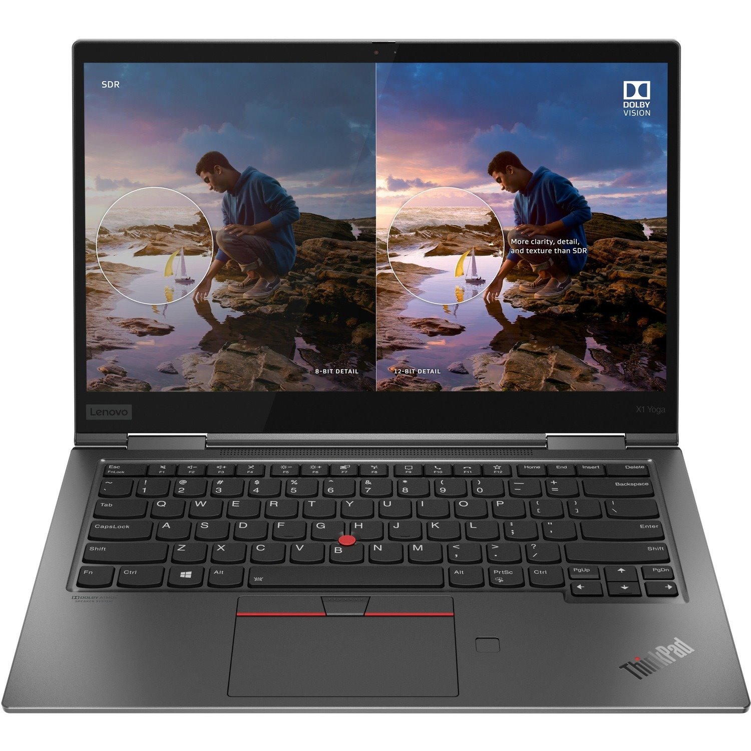 Lenovo ThinkPad X1 Yoga Gen 5 20UB001LUS 14" Touchscreen Convertible 2 in 1 Notebook - Full HD - Intel Core i7 10th Gen i7-10510U - 8 GB - 256 GB SSD - English Keyboard - Iron Gray