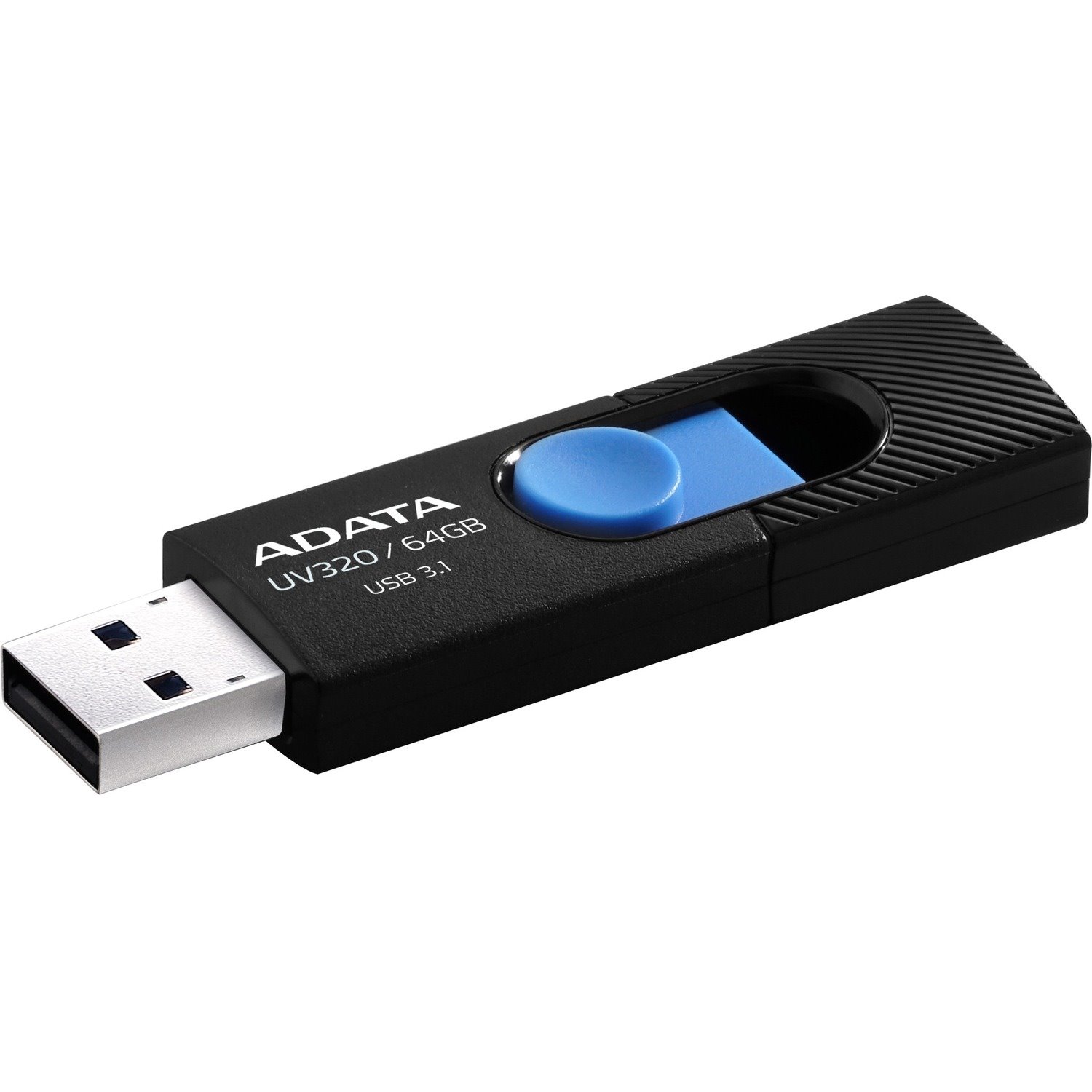 Adata UV320 64 GB USB 3.2 (Gen 1) Flash Drive - Black, Blue