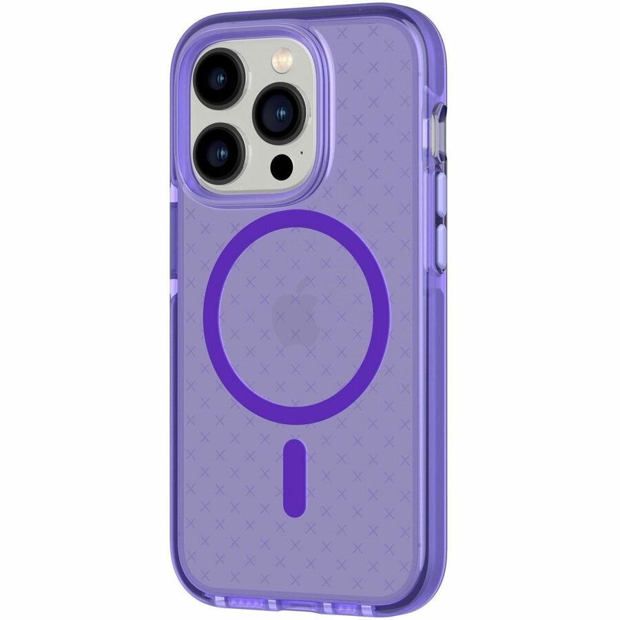 Tech21 Evo Check Case for Apple iPhone 14 Pro Smartphone - Purple