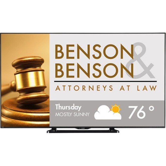 Sharp AQUOS LE661 LC-70LE661U 70" Smart LED-LCD TV - HDTV - Black