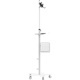 CTA Digital Medical Mobile Floor Stand with VESA Tablet Security Holder