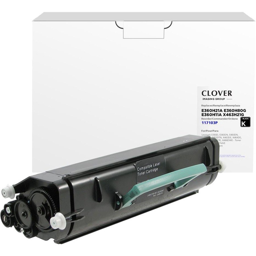 Clover Imaging Remanufactured High Yield Toner Cartridge for Lexmark E360/E460/E462/X463/X464/X466