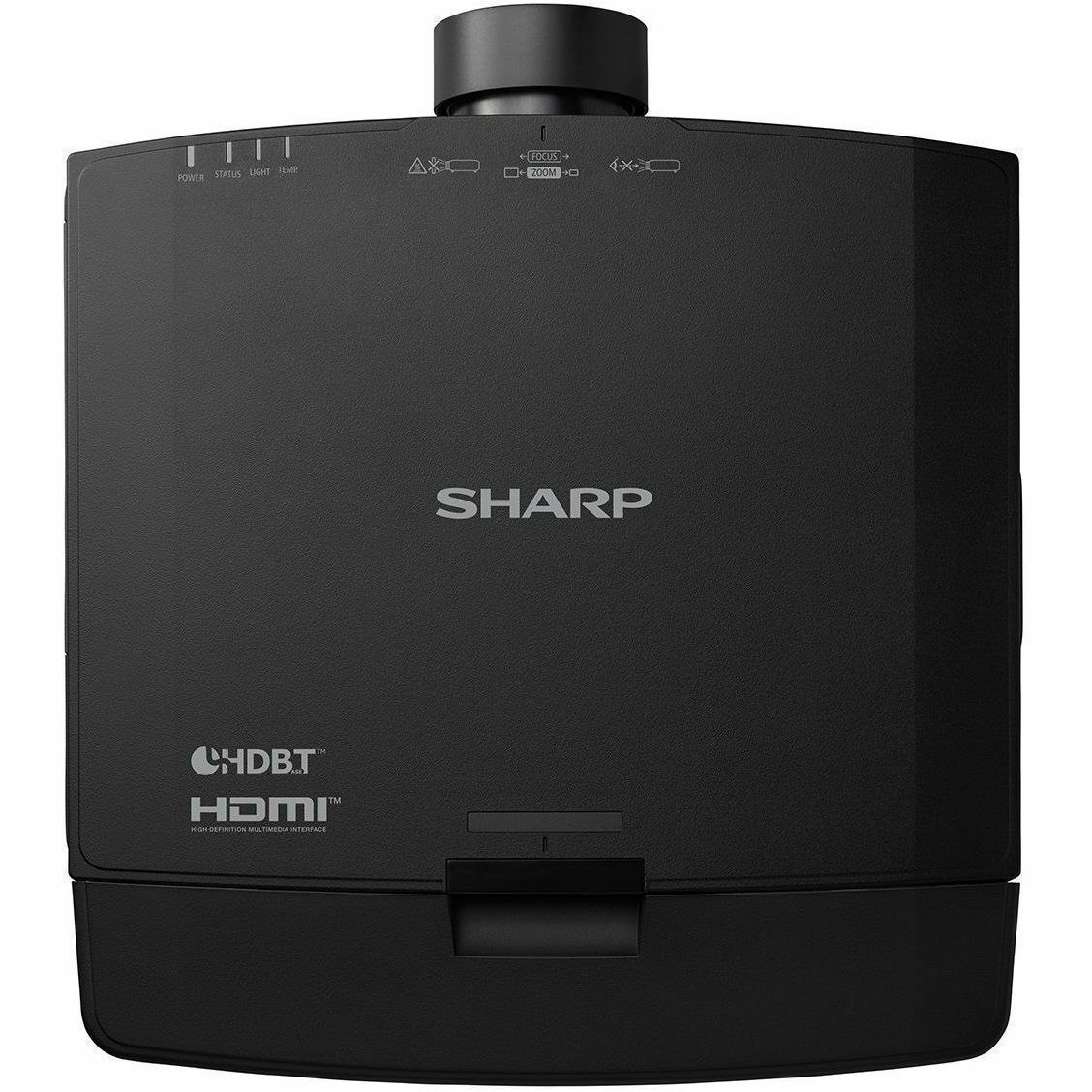Sharp Professional V801U 3D Standard Throw 3LCD Projector - 16:10 - Ceiling Mountable - Black