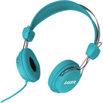 LASER Headphones Stereo Kid Friendly - Blue