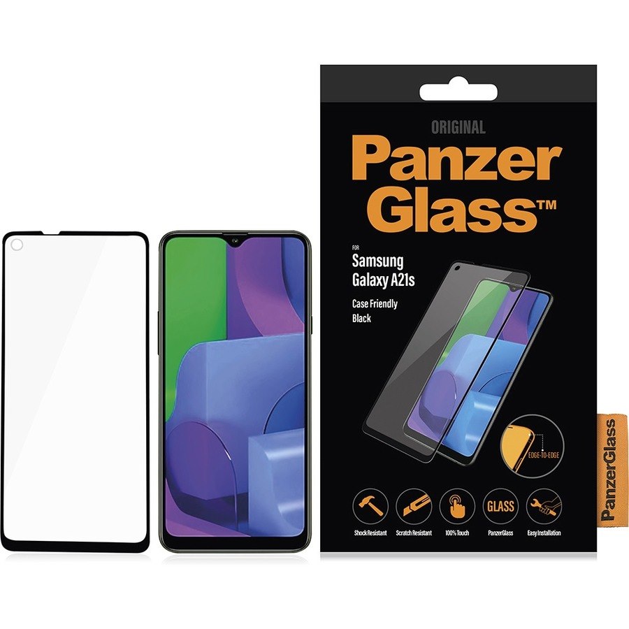 PanzerGlass Original Glass Screen Protector - Black, Crystal Clear - 1