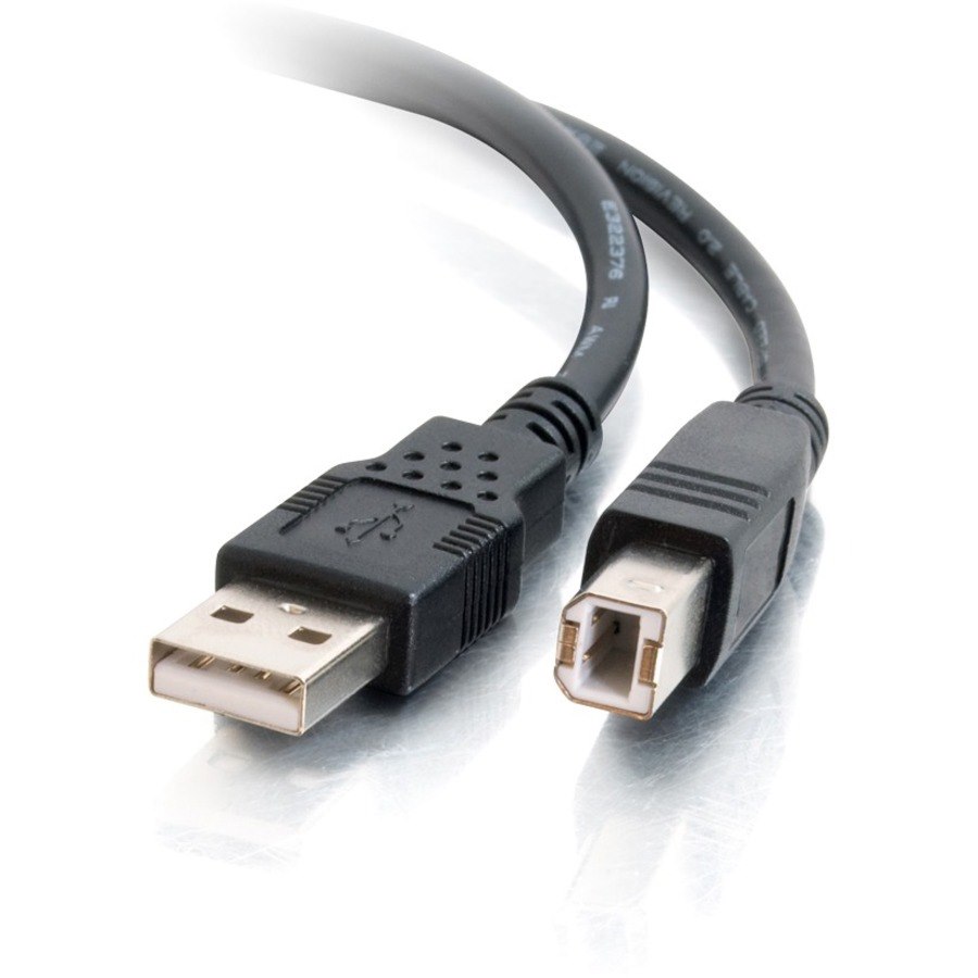 C2G 9.8ft USB A to USB B Cable - USB A to B Cable - USB 2.0 - Black - M/M